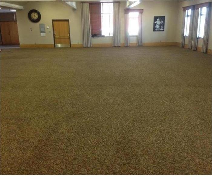 Community center with cleaned carpets