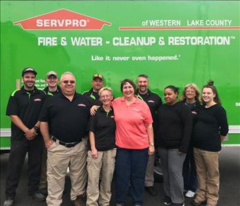 Group Photo, team member at SERVPRO of Western Lake County