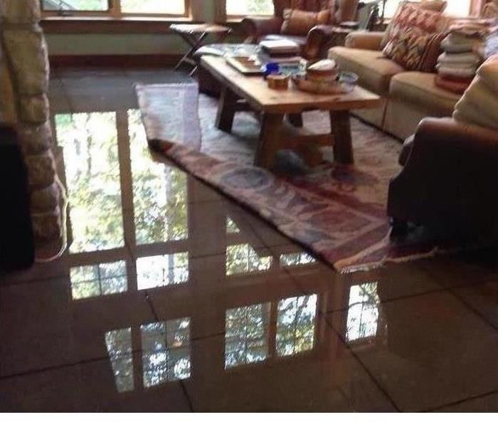 Flooded living area 
