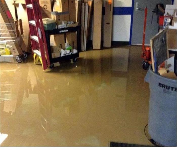 basement with several inches of water